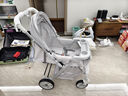 ANGI BABY婴儿车高景观婴儿推车可坐可躺轻便折叠双向推行宝宝推车遛娃神器 银灰色【可坐可躺+四轮避震】 婴儿车可坐可躺一键收车四轮减震 实拍图