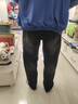 顶峰保罗（Dingfengbaoluo）美式牛仔裤男秋季高街直筒宽松潮牌男生阔腿长裤DFS05黑灰L 实拍图