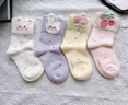 贝比新生婴儿袜子秋冬季纯棉a类幼儿胎袜春秋款儿童袜男女宝宝中筒袜 实拍图