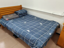 艾薇宿舍床被套三件套学生单人床单被单枕套  灰色冠星 被套150*200cm 实拍图
