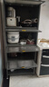 帅仕（shuaishi）厨房用具置物架落地餐边橱柜冰箱夹缝收纳碗柜微波炉烤箱储物柜子 灰【顶层加高】5层60长-特厚款 实拍图