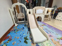 芭蕾鹿滑滑梯儿童室内家用宝宝滑梯秋千二合一家庭多功能游乐场小型乐园 城堡滑梯组合【卡其棕】+过道+平台+秋千+画板 实拍图