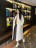 波司登春秋90鹅绒羽绒服女士轻薄翻领修身超长款商务通勤百搭外套 实拍图