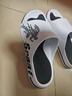 回力运动拖鞋男浴室内户外不易滑厚底凉拖鞋HL39391白黑色39-40码 实拍图