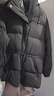 君羽反季羽绒服女中长款800高蓬白鹅绒连帽时尚加厚保暖鹅绒服女外套 黑色 L （推荐111-125斤） 实拍图
