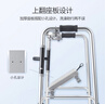 鱼跃（Yuwell）老人助行器YU730A骨折拐杖折叠便携手推带轮车坐板四脚手杖助行架 实拍图