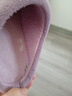 惠夫人秋冬季棉拖鞋女家用冬季室内防滑家居情侣可爱毛绒男月子鞋冬天 字母 栗紫 38-39 (适合37-38码穿) 实拍图