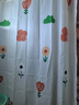 访客 浴帘 优质涤纶加厚免打孔浴室防水隔断帘 缤纷花朵1.8-2米带挂环 实拍图
