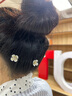 唐芙妮碎发整理神器2024新款发夹女后脑勺隐形发卡插梳拉拉发梳头饰夹子 蝴蝶白色花朵发梳2件套 实拍图