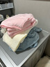 HOYO日本浴巾成人 A类雪滑绒毛巾浴巾两件套 柔软吸水速干大浴巾 白色 实拍图
