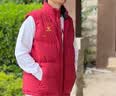 卡尔美（KELME）棉马甲男冬季出征系列运动训练加厚保暖棉服防寒外套 酒红 L 实拍图