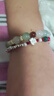 步步生莲彩色串珠编制红绳仿猫眼石手链女高颜值学生党手绳手串 多宝莲花手链B款【单条装】 实拍图