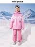 【御寒系列】太平鸟童装女童羽绒服冬装蝴蝶结三防滑雪服外套 实拍图