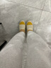 Pansy盼喜日本渔夫鞋女鞋夏季薄款透气轻便一脚蹬舒适鞋4238 乳白黄 38 实拍图