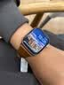 ROMISS适用于iwatch苹果手表表带apple watch S11/10/9/8/7表带意大利荔枝纹真皮腕带高级感轻奢手表链 琥珀棕（小蛮腰女款） (S) 40/41/42表盘通用-银色表扣 实拍图