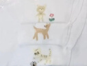 全棉时代婴儿隔汗巾纱布吸汗儿童幼儿园宝宝纯棉垫背巾小猫小鹿小鸟3条/袋 实拍图