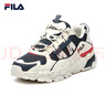 FILA斐乐官方男女鞋休闲鞋TREK满天星复古时尚老爹鞋情侣同款运动鞋 男-白芦笋/军礼蓝-AWD 43 实拍图