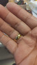 GAUSS CARLER老凤凰2025新款色时尚黄金色戒指男女情侣指环闭口戒指感 男士21码150-183斤同款 实拍图
