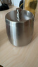 诺爵不锈钢烟灰缸带盖电竞网咖防风酒吧KTV台球室防灰飞私人定制印字 本色大号私人定制有烟柱带盖 实拍图