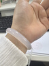 周六福白月光玉髓手镯宽条白透新中式国风送女友生日礼物 58mm  实拍图