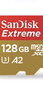 闪迪（SanDisk）128GB TF(MicroSD)内存卡 4K极速金卡A2 V30 U3行车记录仪 运动相机无人机 监控存储卡 读190MB/s 实拍图