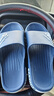 拖鞋男夏季外穿大码运动防滑耐磨室内家居浴室洗澡软底凉拖鞋男 藏青【升级款】 40-41码（适合39-40码穿） 实拍图