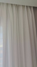 水星家纺纱帘透光不透人客厅阳台窗纱窗帘白纱挂钩款130宽×180高cm(单开) 实拍图