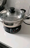 半球（PESKOE） 多功能锅多用途锅电炒锅电蒸锅电煮锅加厚食品级不锈钢电炖锅电火锅炒菜锅大功率 3.4L 34cm带蒸笼款（适用4-10人） 实拍图