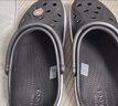 卡骆驰（CROCS）洞洞鞋贝雅卡骆班轻便耐磨一脚蹬休闲鞋|205089 白/深蓝-126 41 /42(260mm) 实拍图