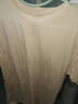 MARKLESS【安心品质】纯棉亲肤T恤男士纯色短袖打底衫5630 奶茶杏 L 实拍图
