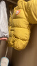 儿童加绒棉服婴儿外穿衣服宝宝加厚防风棉衣男女童装秋冬季夹棉袄 黄色 内有加绒 80 实拍图