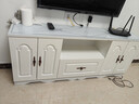 木奉堂电视柜茶几组合落地简约小户型欧式轻奢储物柜加高款组合简易地柜 140暖白色电视柜 配套钢化玻璃面 实拍图