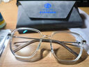依目奇 ins风防蓝光眼镜近视眼镜小红书网红款可配有度数男女超轻多边形眼镜框素颜显瘦韩版潮 免费配镜 透明白 防蓝光1.61非球面镜片0-800度 度数留言 实拍图