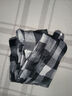 薄款黑白格子裤子春夏季显瘦夏季直筒高腰垂感拖地阔腿长裤 白格(柔软透气) 大码121-135斤可穿 实拍图