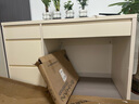 全友家居书桌现代简约实用书桌大容量储物柜小户型办公桌子书桌家具 米白|多区储物|环保书桌1.15米 实拍图