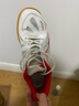 李宁乒乓球鞋男女款 专业乒乓球运动鞋牛筋色底旋风APTT017-1 白红43 实拍图