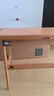 源氏木语 实木书桌现代简约北欧电脑桌橡木办公桌家用小户型梳妆台 原木色书桌双抽1米 组装 实拍图