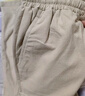 罗蒙（ROMON）100%天然亚麻通勤棉麻直筒休闲长裤透气苎麻松紧口袋款慵懒感裤子 麻本色式 薄款 5XL 【建议170-190斤】 实拍图