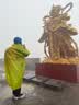 迪卡侬（DECATHLON）雨衣雨披成人梅雨必备徒步便携可折叠非一次性OVF绿色L-2221012 实拍图