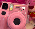 富士instax miniSE 一次成像拍立得相机 旅行 智能 拍照 礼物 粉色 套餐2：官配内容+白边20张+SE硅胶套 实拍图