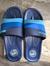 回力韩版凉拖鞋拼接情侣款浴室居家用时尚软底拖鞋HL333360蓝色43码 实拍图