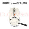 联想（Lenovo） 无线蓝牙双模充电鼠标 蓝牙5.0/3.0 便携办公鼠标人体工学设计 Howard樱花白充电版 实拍图