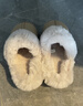 朴西棉拖鞋女新款棉绒拖鞋加厚软底秋冬室内居家用麂皮绒时尚情侣棉拖 卡其色 38-39 实拍图