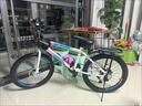 儿童自行车山地车6-7-8-10-12-15岁学生单车变速小孩18寸20寸22寸 标配单速白粉色送礼包 18寸适合身高100-125厘米【约6-10岁】 实拍图