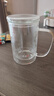 雅集男士透明玻璃杯耐热玻璃泡茶杯办公室家用茶水分离带过滤水杯 实拍图
