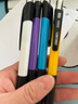 得力(deli)圆珠笔中油笔 0.7mm子弹头按动笔原子笔 办公用品 蓝色 40支/盒 S303 实拍图