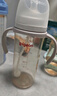 贝亲（Pigeon）自然离乳 PPSU重力球吸管双把手奶瓶 330mL 12月+ AA253 实拍图
