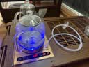 友家铺子（Biooner） 全自动底部双上水电热烧水壶泡茶专用玻璃烧水器茶台一体茶桌嵌入式电茶炉茶具套装 1L 三壶加水-亮光金-三件套（37*20cm） 实拍图