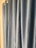 水星家纺免打孔窗帘遮光卧室全遮光布杆子全套隔音飘窗遮阳帘3.6x2.0m蓝色 实拍图