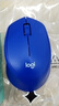 罗技（Logitech）M330 静音鼠标 无线鼠标 办公鼠标 右手鼠标 蓝色 带无线2.4G接收器 实拍图